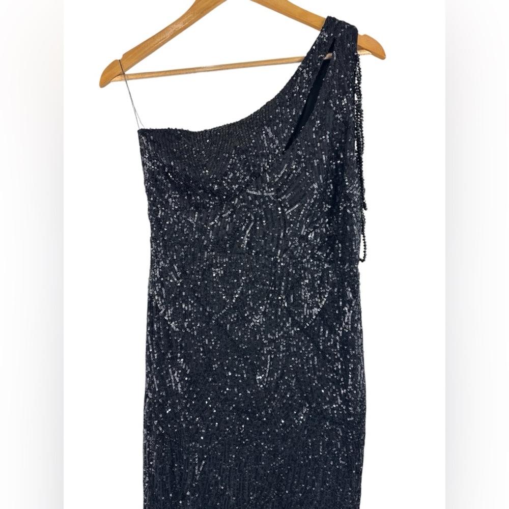 BABEYOND Embellished Sequin Asymmetric Dress Size Medium NWT - Picture 8 of 13